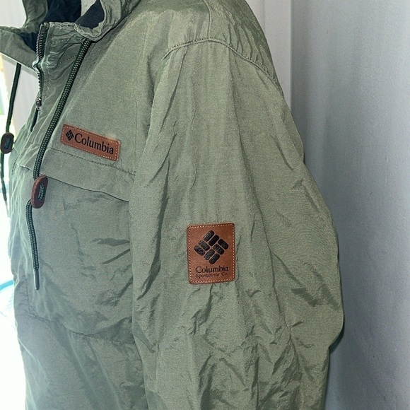 Columbia Men's wheeler peak windbreaker green size Small - Picture 5 of 9